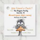 Funny Cruising Duck Label (Voorkant)