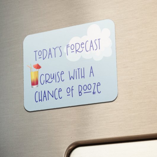 Funny Cruse Door Stateroom Magnet Boissons Cocktai