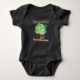 Funny Crying Alien Baby "Ordering Dinner" Romper