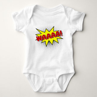 Funny Crying Baby Yelling Speech Bubble Romper