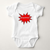 Funny Crying Speech Bubble Romper (Voorkant)