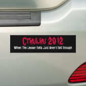 Funny Cthulhu 2012 Bumpersticker (Op auto)