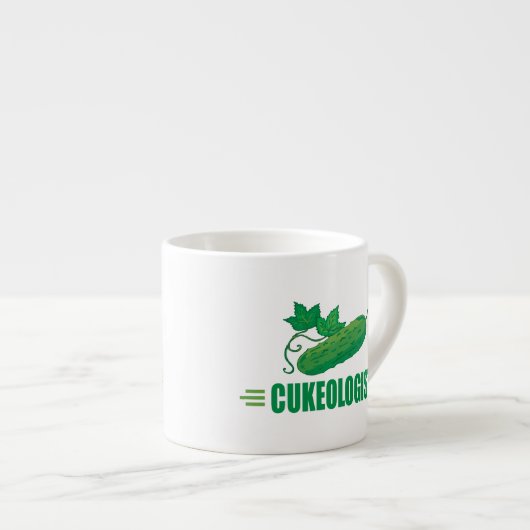 Funny Cucumber Espresso Kop (Voorkant rechts)