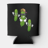 Funny Cucumber Pickle Dancing Food Blikjeskoeler (Voorkant)