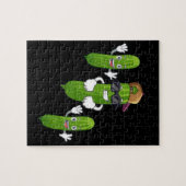 Funny Cucumber Pickle Dancing Food Legpuzzel (Horizontaal)