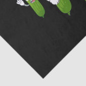 Funny Cucumber Pickle Dancing Food Tissuepapier (Detail)