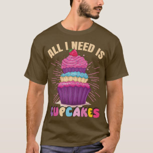 Funny Cupcake Costume Funny Baking Outfit Cute Cu T-shirt