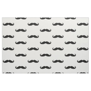 Funny Curled Black Mustache Stof