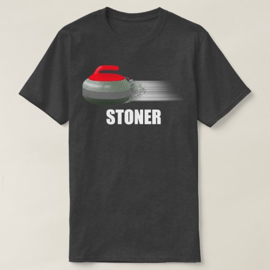 Funny Curling stone T-shirt (Design voorkant)
