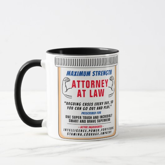 Funny Custom Attorney Gift Mok (Links)