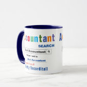 Funny Custom Best Accountant Mok (Voorkant links)