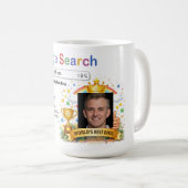 Funny Custom Best Boss Search Gift Mug (Devant droit)