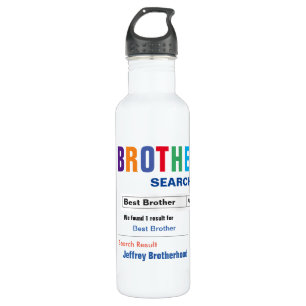 Funny Custom Best Brother Gift Waterfles