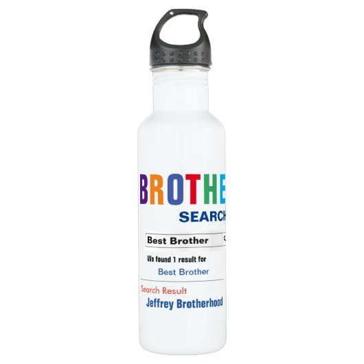 Funny Custom Best Brother Gift Waterfles (Voorkant)