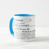 Funny Custom Best Cardiologist Mug (Devant gauche)