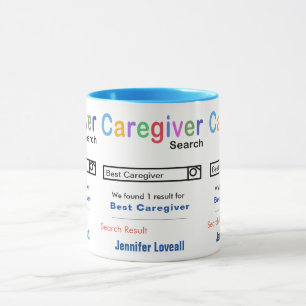 Funny Custom Best Caregiver Mok