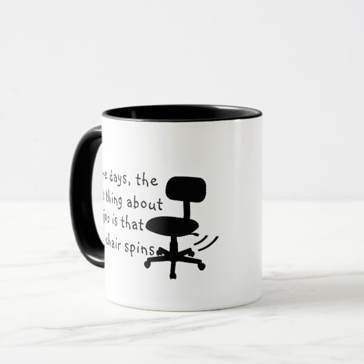 Funny Custom Best Ding Over My Job Sarcasm Mok (Voorkant links)