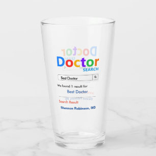 Funny Custom Best Doctor Gift Glas