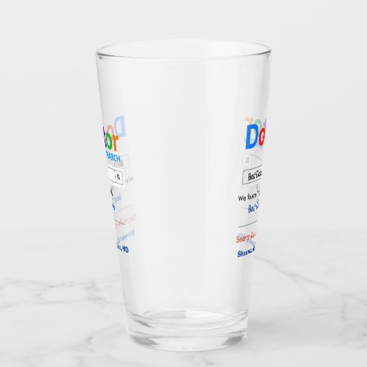 Funny Custom Best Doctor Gift Glas (Rechts)