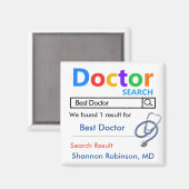 Funny Custom Best Doctor Gift Magneet (Voorkant / Achterkant)