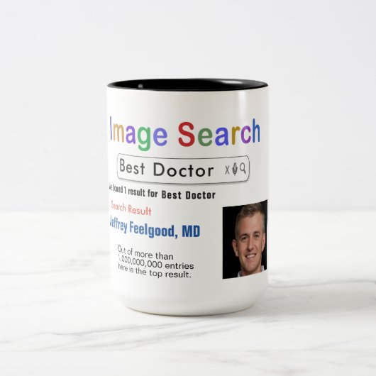 Funny Custom Best Doctor Search Gift Mok (Center)