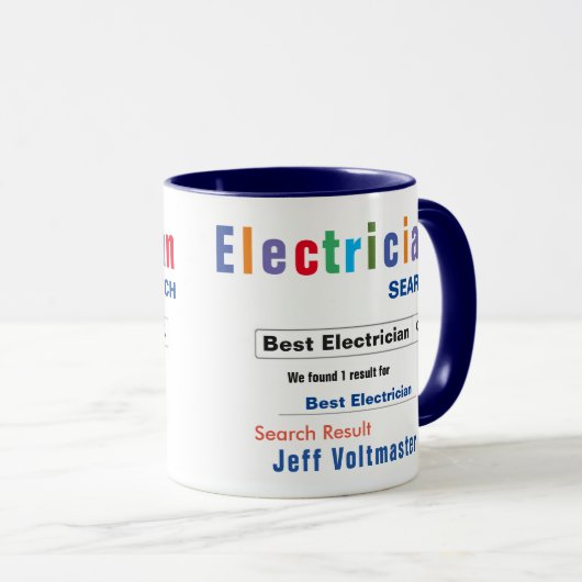 Funny Custom Best Electricia Mok (Voorkant rechts)