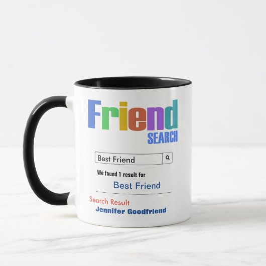 Funny Custom Best Friend Gift Mok (Links)