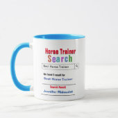 Funny Custom Best Horse Trainer Gift Mok (Links)