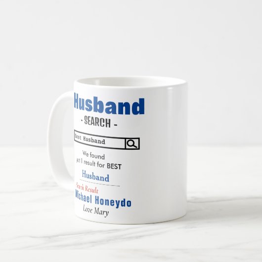 Funny Custom Best Husband Mok (Voorkant links)