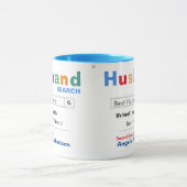 Funny Custom Best Husband Search Mok (Midden)