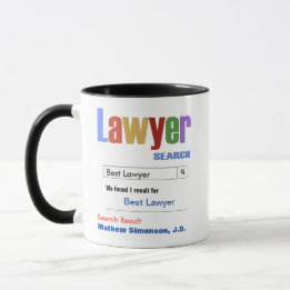 Funny Custom Best Lawyer Gift Mok
