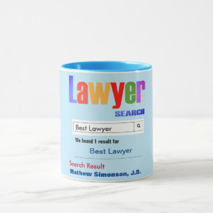 Funny Custom Best Lawyer Gift Mok