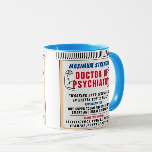Funny Custom Best Psychiatrist Gift Mok (Voorkant rechts)