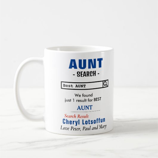 Funny Custom Best tante Mok (Links)