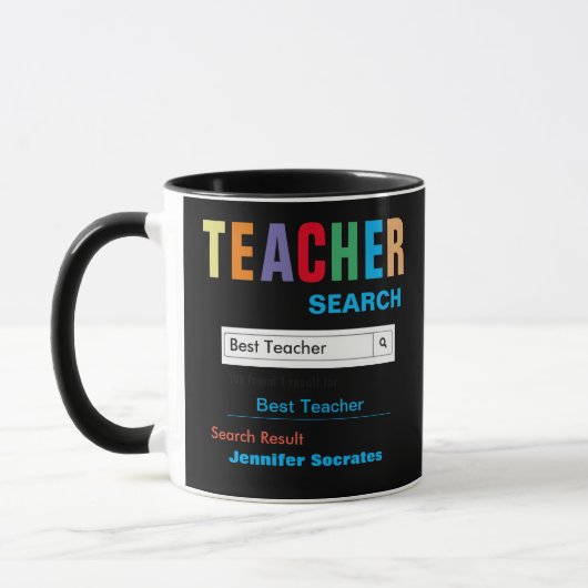 Funny Custom Best Teacher Gift Mok (Links)