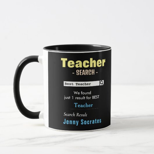 Funny Custom Best Teacher Mok (Links)