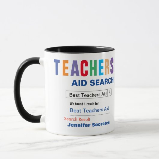 Funny Custom Best Teachers Aid Gift Mok (Links)