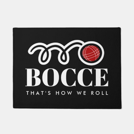 Funny custom bocce ball doormat voor bocci player deurmat (Voorkant)