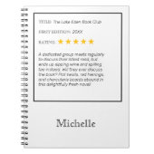 Funny Custom Book Club Carnet (Devant)