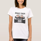 Funny Custom Car Photo Road Trip T-shirt (Voorkant)