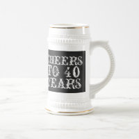 Funny custom cheers to 40 year gift