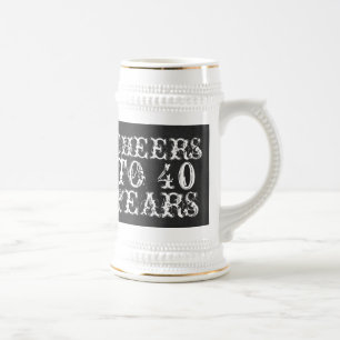 Funny custom cheers to 40 year gift bierpul