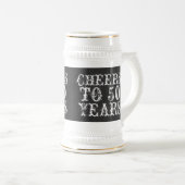 Funny custom cheers to 50 year gift bierpul (Voorkant rechts)