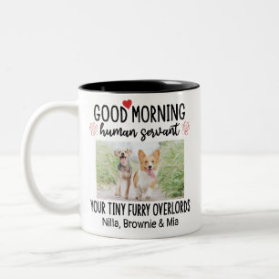 Funny Custom Chien 2 Photos Mug pour Amoureux de l