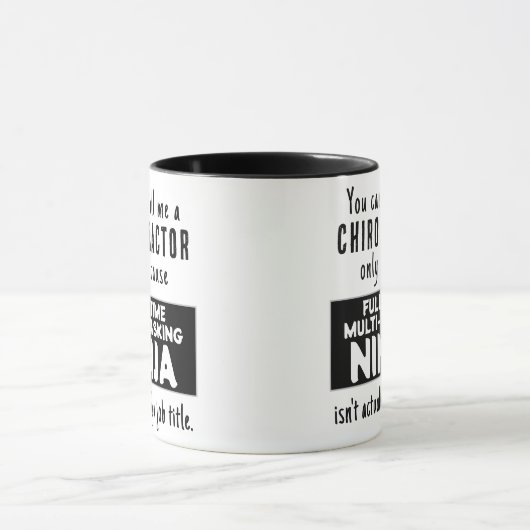 Funny Custom Chiropractor Mug cadeau (Centre)