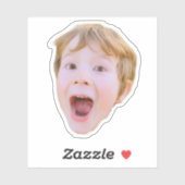 Funny Custom Face Stickers Personalized Face Photo (Feuille)