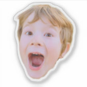 Funny Custom Face Stickers Personalized Face Photo (Devant)