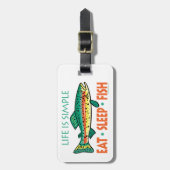 Funny Custom Gevist Bagagelabel (Voorkant verticaal)