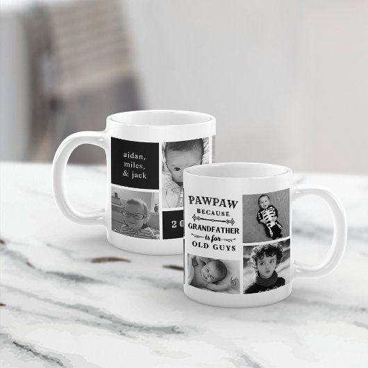 Funny Custom Grandpa Nickname Photo Collage Koffiemok
