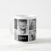 Funny Custom Grandpa Nickname Photo Collage Koffiemok (Voorkant links)